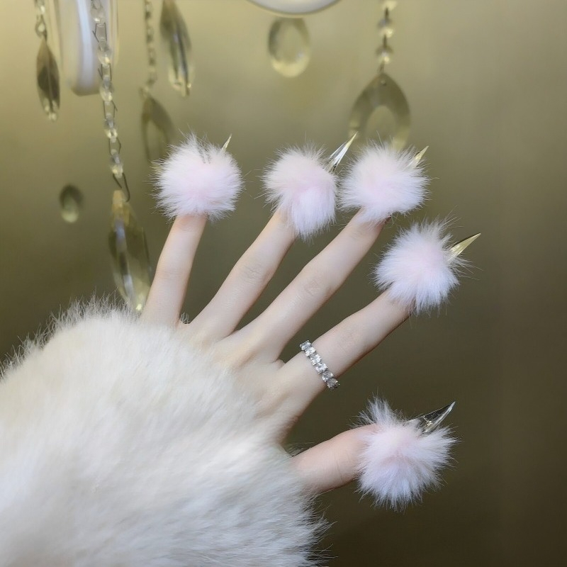 Nail Art Press On - Ręcznie robione, długie, sztuczne paznokcie w