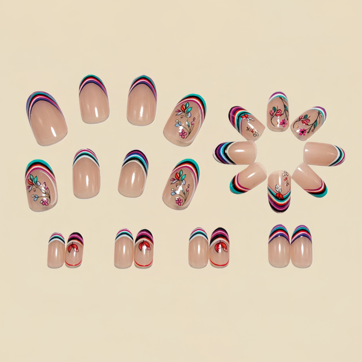 Średnie sztuczne paznokcie dla – Nail Art Press On recenzja i cena