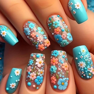 24szt/zestaw Średnio długie sz – Nail Art Press On recenzja i cena