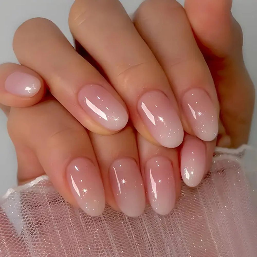 ARTAUG 24PCS Medium Almond Fle – Nail Art Pink recenzja i cena