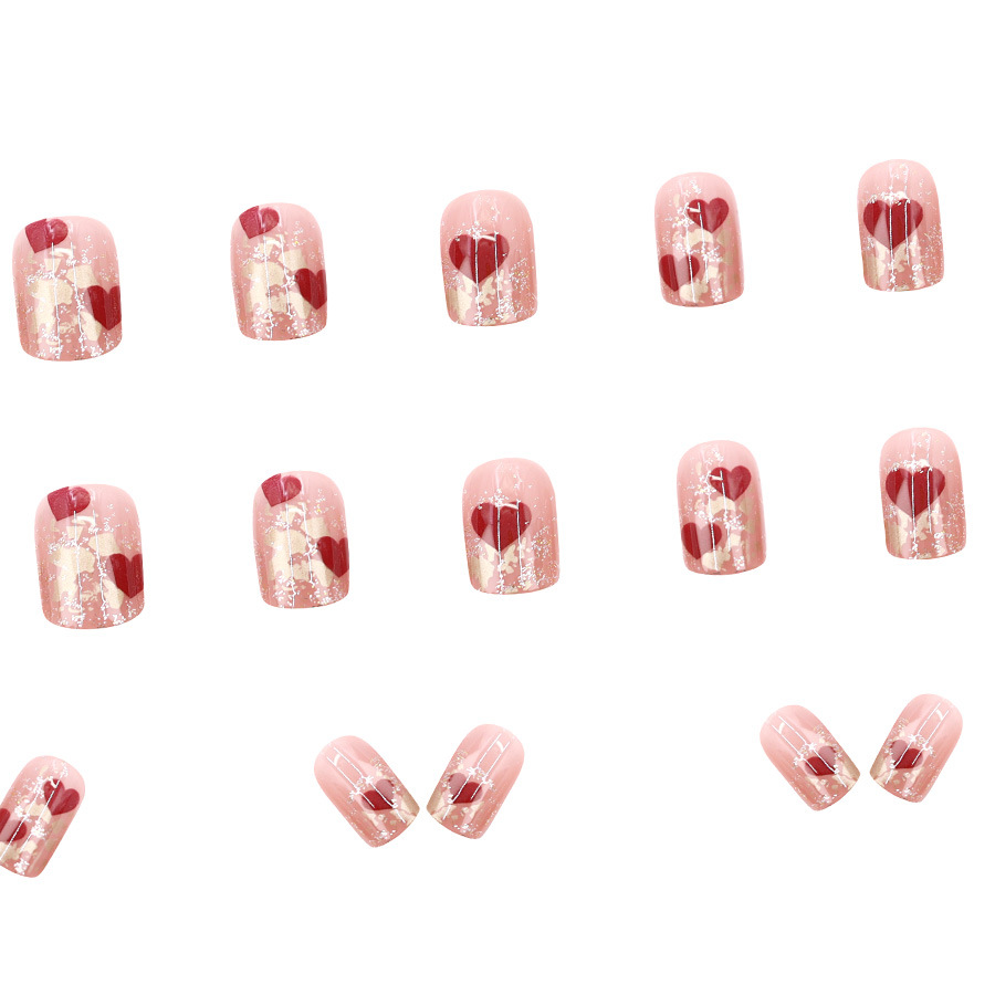 24 szt./zestaw Krótkie kwadrat – Nail Art Press On recenzja i cena