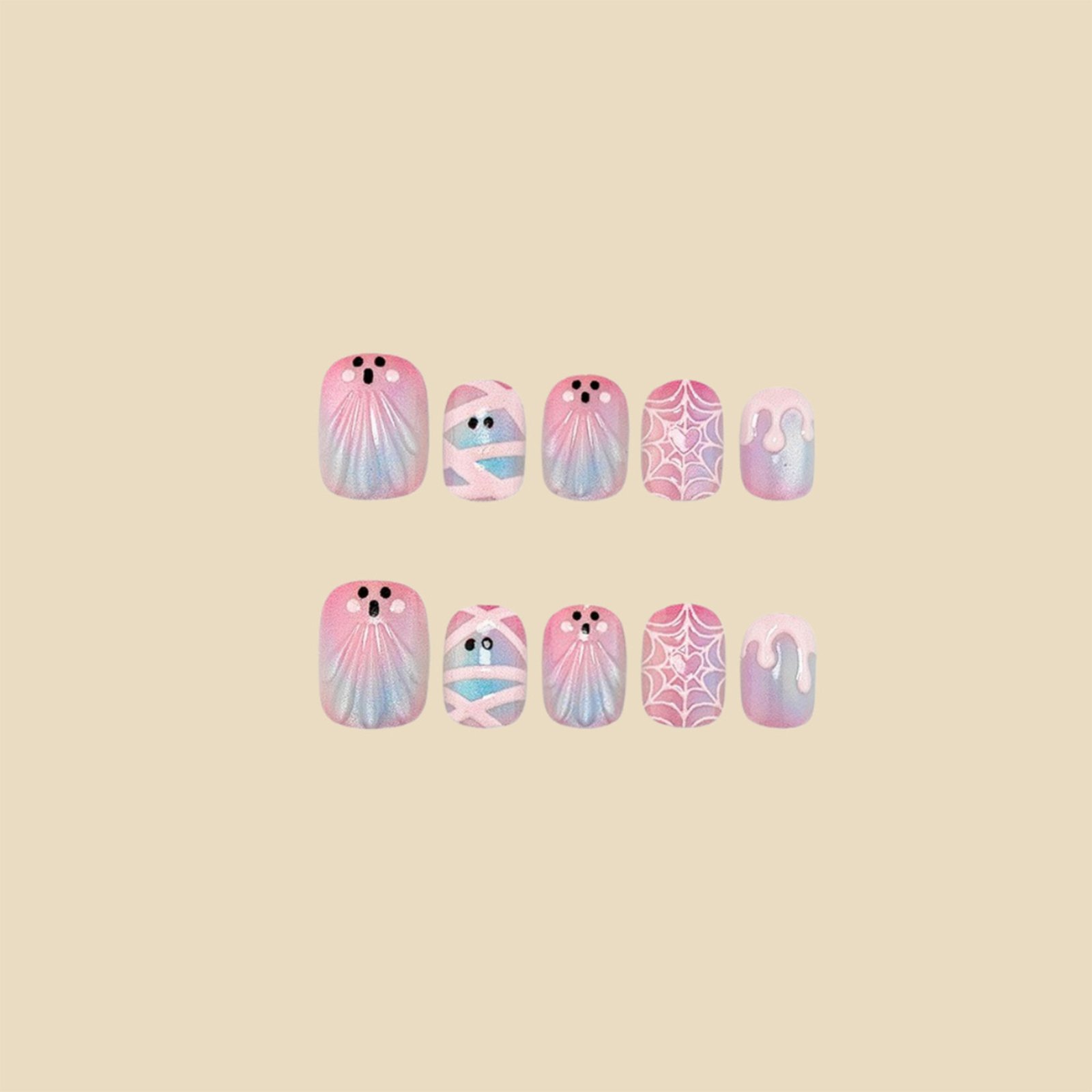 30 sztuk – urocze, halloweenow – Nail Art Press On recenzja i cena